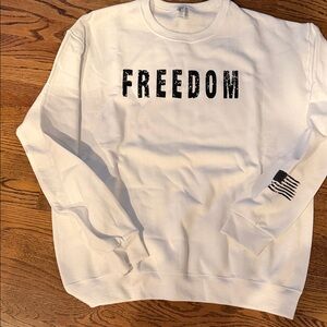 Brand new Freedom USA crewneck sweatshirt Charlie Kirk unisex sz small new